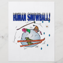 Snowball humain prospectus personnalisés