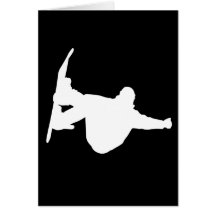 Snowboarding frais carte de vœux