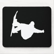 Snowboarding frais tapis de souris