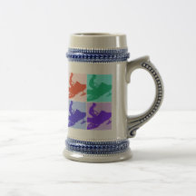 Snowmobiler/art de bruit tasse