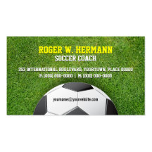Soccer Football Coach Business Card Template