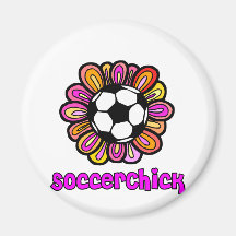 SoccerChick super Magnets Pour Réfrigérateur