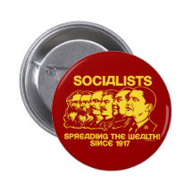 Socialistes répandant le bouton de richesse badges avec agrafe