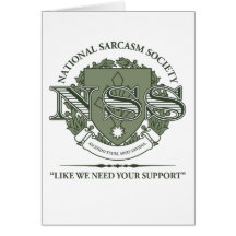 Société nationale de sarcasme cartes de vœux