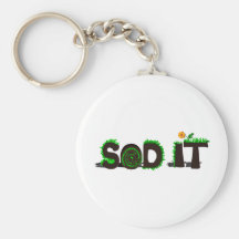 "Sod le" conception de gazon d'herbe Porte-clef