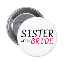 Soeur de la jeune mariée badge