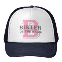 Soeur de l'acclamation de jeune mariée casquette