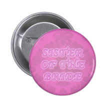 Soeur du bouton de jeune mariée badges