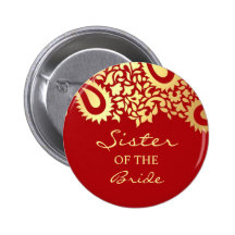 Soeur du bouton de mariage de Paisleys de jeune ma Pin's Avec Agrafe