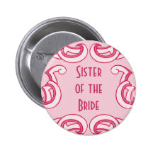 Soeur rose de Deco de la jeune mariée Badges