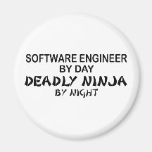 Software Engineer Ninja mortel Aimants Pour Réfrigérateur