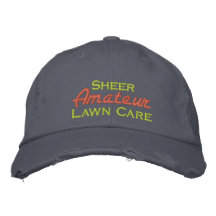 Soin amateur pur de pelouse casquette brodée