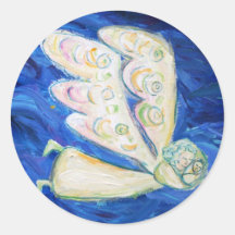 Soin de l'ange d'âme avec l'autocollant d'art d'an