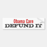 Soin Defund d'Obama il Autocollant Pour Voiture