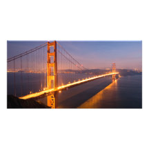 "Soirée cartes photos chez golden gate bridge" Cartes De Vœux Avec Photo