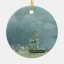 Soirée, le Havre, 1866 (huile sur la toile) Décoration Pour Sapin De Noël