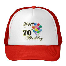 Soixante-dixième cadeaux d'anniversaire et habille casquette de camionneur