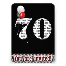 soixante-dixième Invitation d'anniversaire