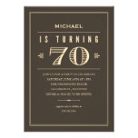 soixante-dixième Invitations d'anniversaire pour l
