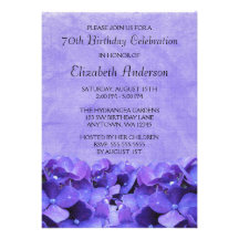 Soixante-dixième invitations de fête d'anniversair