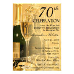 soixante-dixième Invitations de fête d'anniversair