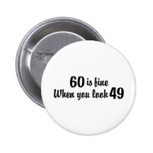 soixantième Anniversaire Badge Avec Épingle