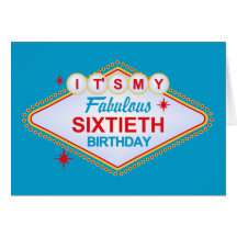 Soixantième anniversaire de Las Vegas Carte De Vœux