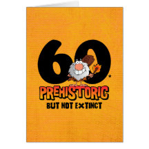 Soixantième anniversaire préhistorique cartes