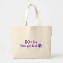soixantième Anniversaire Sacs En Toile