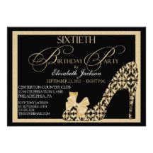 Soixantième invitation élégante de chaussure de da