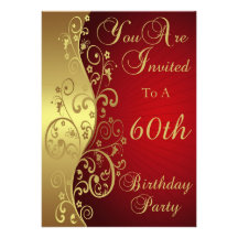 soixantième Invitation personnalisée de fête d'ann