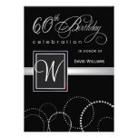 soixantième Invitations de fête d'anniversaire - a