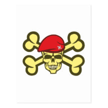 Soldat crâne tête de mort plus soldier skull cartes postales