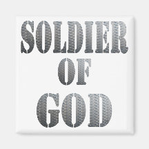Soldat de Dieu 5 Métal Magnets