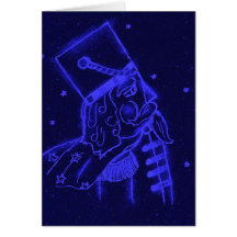 Soldat de jouet dans le bleu royal cartes