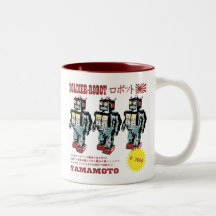 Soldat japonais de robot de jouet mug