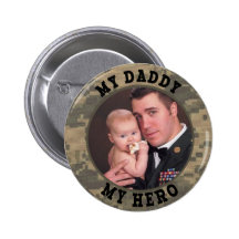 Soldat militaire : Mon papa mon cadre de photo de  Pin's