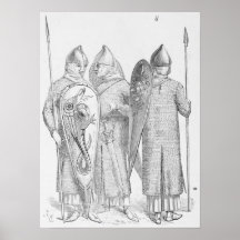 Soldats médiévaux posters