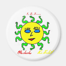 SOLEIL 1 2 3.JPG MAGNETS POUR RÉFRIGÉRATEUR