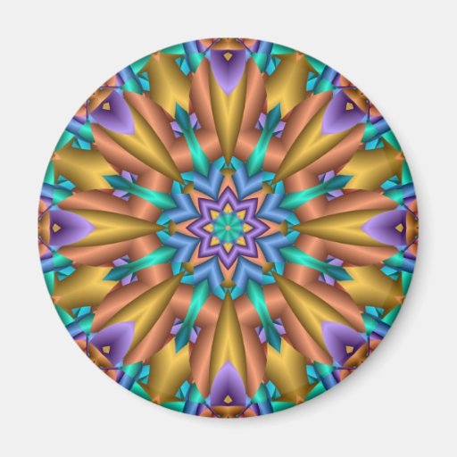 Soleil décoratif d'aimant de mandala