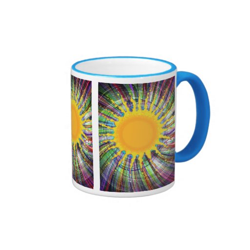 Soleil et arc-en-ciel tasse