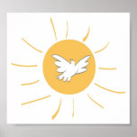 Soleil et colombe affiche