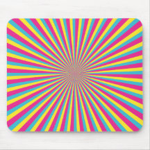 Soleil hypnotique tapis de souris