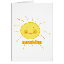 Soleil souriant cartes