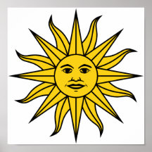 Solénoïde De Mayo de l'Uruguay Posters