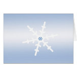 Solstice d'hiver de flocon de neige carte de vœux