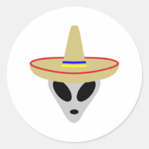 sombrero étranger mexicain adhésifs