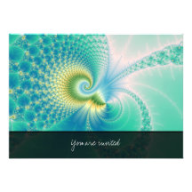 Something Fishy - Fractal Art Invites