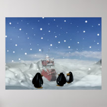 Sommeil avec la copie de pingouins posters