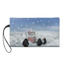 Sommeil avec les pingouins pochettes avec dragonne